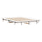 vidaXL Bed Frame without Mattress White 150x200 cm King Size Solid Wood Pine