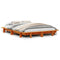 vidaXL Bed Frame without Mattress Wax Brown 150x200 cm King Size Solid Wood Pine