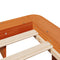 vidaXL Bed Frame without Mattress Wax Brown 150x200 cm King Size Solid Wood Pine
