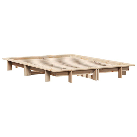 vidaXL Bed Frame without Mattress 140x200 cm Solid Wood Pine