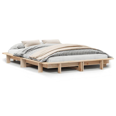 vidaXL Bed Frame without Mattress 120x200 cm Solid Wood Pine