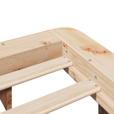 vidaXL Bed Frame without Mattress 120x200 cm Solid Wood Pine