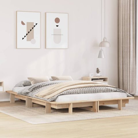 vidaXL Bed Frame without Mattress 120x200 cm Solid Wood Pine