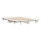 vidaXL Bed Frame without Mattress White 135x190 cm Double Solid Wood Pine
