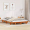 vidaXL Bed Frame without Mattress Wax Brown 120x190 cm Small Double Solid Wood Pine