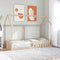 vidaXL Kids' House Bed Frame without Mattress 90x200 cm Solid Wood Pine