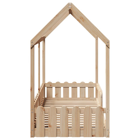vidaXL Kids' House Bed Frame without Mattress 80x200 cm Solid Wood Pine