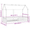 vidaXL Kids' House Bed Frame without Mattress White 80x200 cm