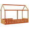 vidaXL Kids' House Bed Frame without Mattress Wax Brown 80x200 cm
