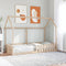 vidaXL Kids' House Bed Frame without Mattress 90x190 cm Single Solid Wood Pine