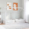 vidaXL Kids' House Bed Frame without Mattress White 90x190 cm Single