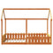 vidaXL Kids' House Bed Frame without Mattress Wax Brown 90x190 cm Single