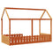 vidaXL Kids' House Bed Frame without Mattress Wax Brown 90x190 cm Single