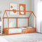vidaXL Kids' House Bed Frame without Mattress Wax Brown 90x190 cm Single