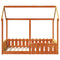 vidaXL Kids' House Bed Frame without Mattress Wax Brown 80x160 cm