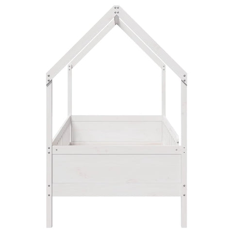 vidaXL Kids' House Bed Frame without Mattress White 90x190 cm Single Pine