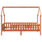 vidaXL Kids' House Bed Frame without Mattress Wax Brown 90x190 cm Single Pine