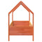 vidaXL Kids' House Bed Frame without Mattress Wax Brown 90x190 cm Single Pine