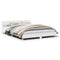vidaXL Bed Frame without Mattress White 135x190 cm Double Solid Wood Pine