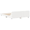 vidaXL Bed Frame without Mattress White 135x190 cm Double Solid Wood Pine