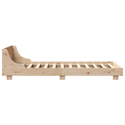 vidaXL Bed Frame without Mattress 90x190 cm Single Solid Wood Pine