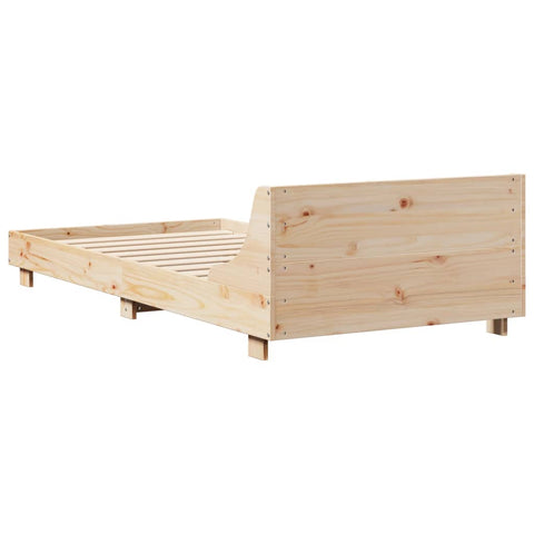 vidaXL Bed Frame without Mattress 90x190 cm Single Solid Wood Pine