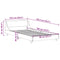 vidaXL Bed Frame without Mattress 90x190 cm Single Solid Wood Pine