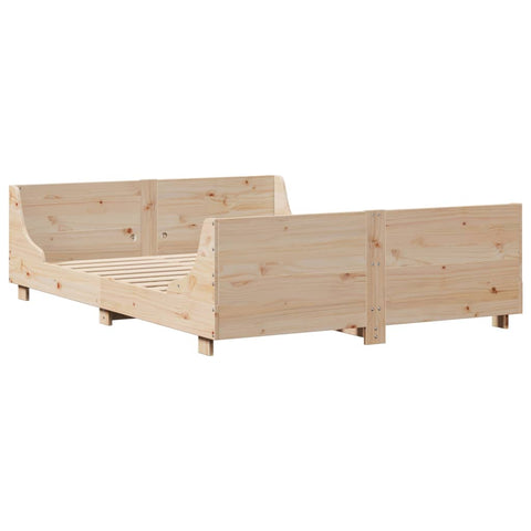 vidaXL Bed Frame without Mattress 120x200 cm Solid Wood Pine