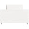 vidaXL Bed Frame without Mattress White 100x200 cm Solid Wood Pine