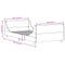 vidaXL Bed Frame without Mattress White 100x200 cm Solid Wood Pine
