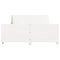 vidaXL Bed Frame without Mattress White 120x190 cm Small Double Solid Wood Pine