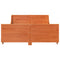 vidaXL Bed Frame without Mattress Wax Brown 120x190 cm Small Double Solid Wood Pine