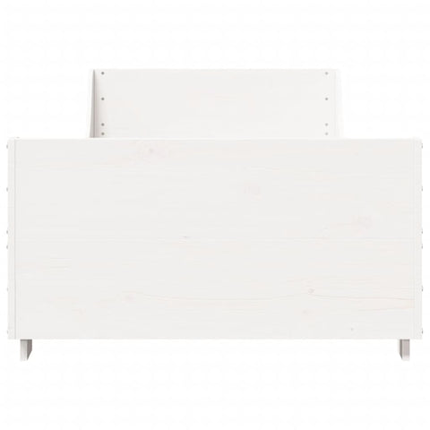 vidaXL Bed Frame without Mattress White 90x190 cm Single Solid Wood Pine