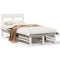 vidaXL Bed Frame without Mattress White 90x200 cm Solid Wood Pine