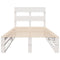 vidaXL Bed Frame without Mattress White 90x200 cm Solid Wood Pine