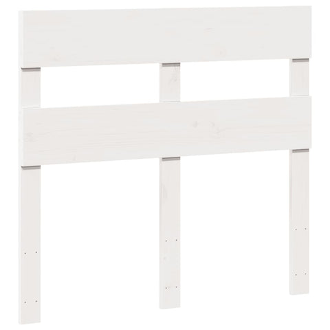 vidaXL Bed Frame without Mattress White 75x190 cm Small Single Solid Wood Pine