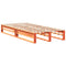 vidaXL Bed Frame without Mattress Wax Brown 90x190 cm Single Solid Wood Pine