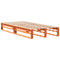vidaXL Bed Frame without Mattress Wax Brown 90x200 cm Solid Wood Pine