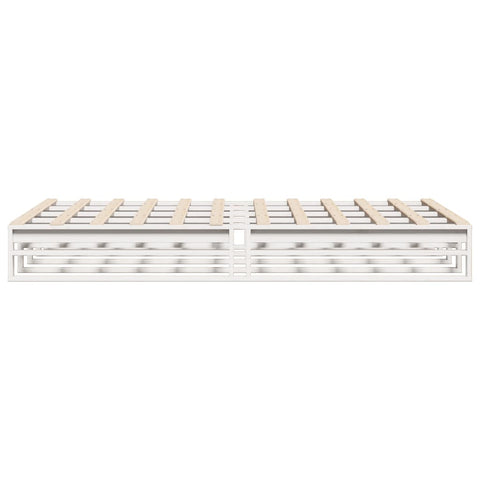 vidaXL Bed Frame without Mattress White 140x200 cm Solid Wood Pine