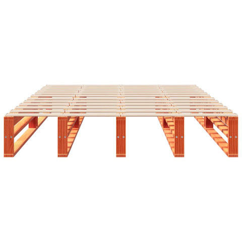 vidaXL Bed Frame without Mattress Wax Brown 140x200 cm Solid Wood Pine