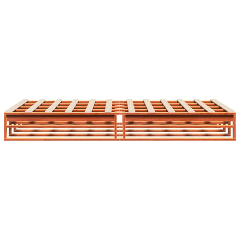 vidaXL Bed Frame without Mattress Wax Brown 140x200 cm Solid Wood Pine