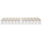 vidaXL Bed Frame without Mattress White 150x200 cm King Size Solid Wood Pine