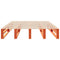 vidaXL Bed Frame without Mattress Wax Brown 160x200 cm Solid Wood Pine