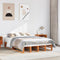 vidaXL Bed Frame without Mattress Wax Brown 160x200 cm Solid Wood Pine