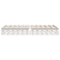 vidaXL Bed Frame without Mattress White 135x190 cm Double Solid Wood Pine