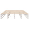 vidaXL Bed Frame without Mattress White 140x190 cm Solid Wood Pine