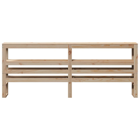 vidaXL Headboard with Shelves 200 cm Solid Wood Pine