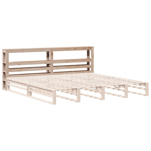 vidaXL Headboard with Shelves 200 cm Solid Wood Pine