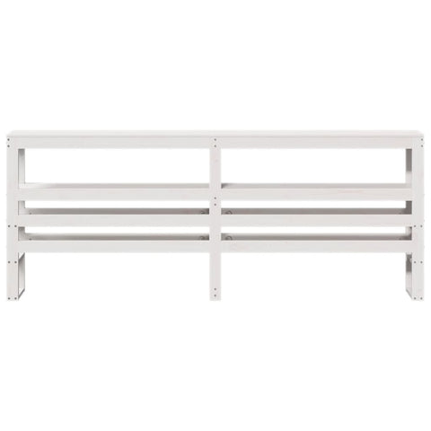 vidaXL Headboard with Shelves White 180 cm Solid Wood Pine