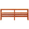 vidaXL Headboard with Shelves Wax Brown 180 cm Solid Wood Pine